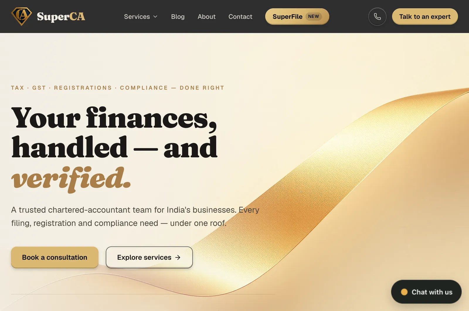 SuperCA website, built by Anixeo